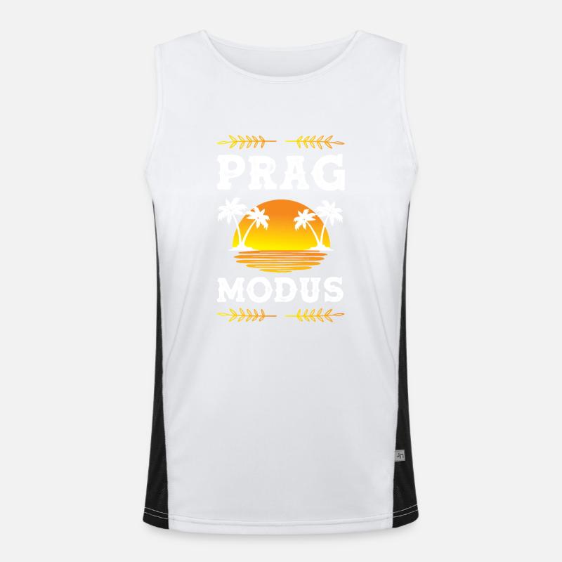 Prag Modus Funktionelles Kontrast-Tank Top für Männer 