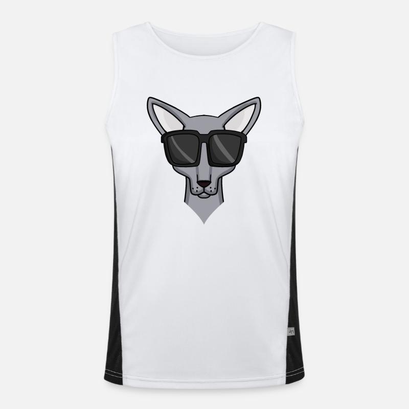 Chat Sphynx avec lunettes de soleil Débardeur respirant contrasté Homme 