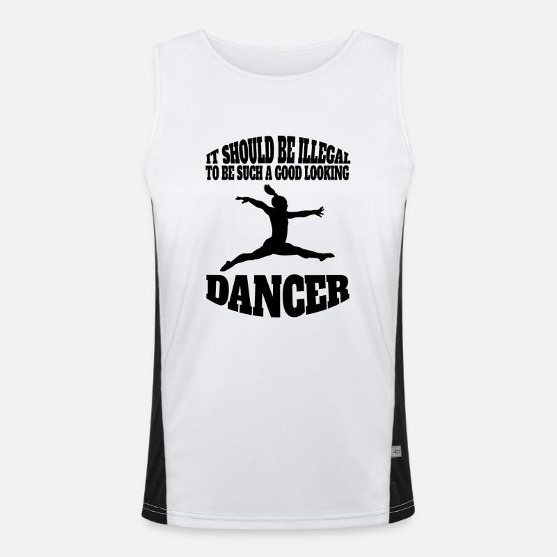 Dancer Ballerina Dance Ballet Gift Dance Class Men's Functional Contrast Tank Top 