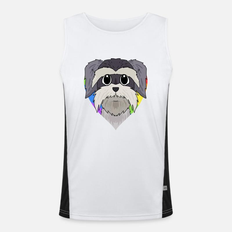 Schnauzer Chiens LGBT Débardeur respirant contrasté Homme 