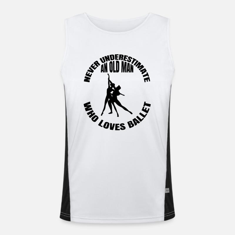 Ballerina Gift Ballet Dancer Cours de danse Débardeur respirant contrasté Homme 