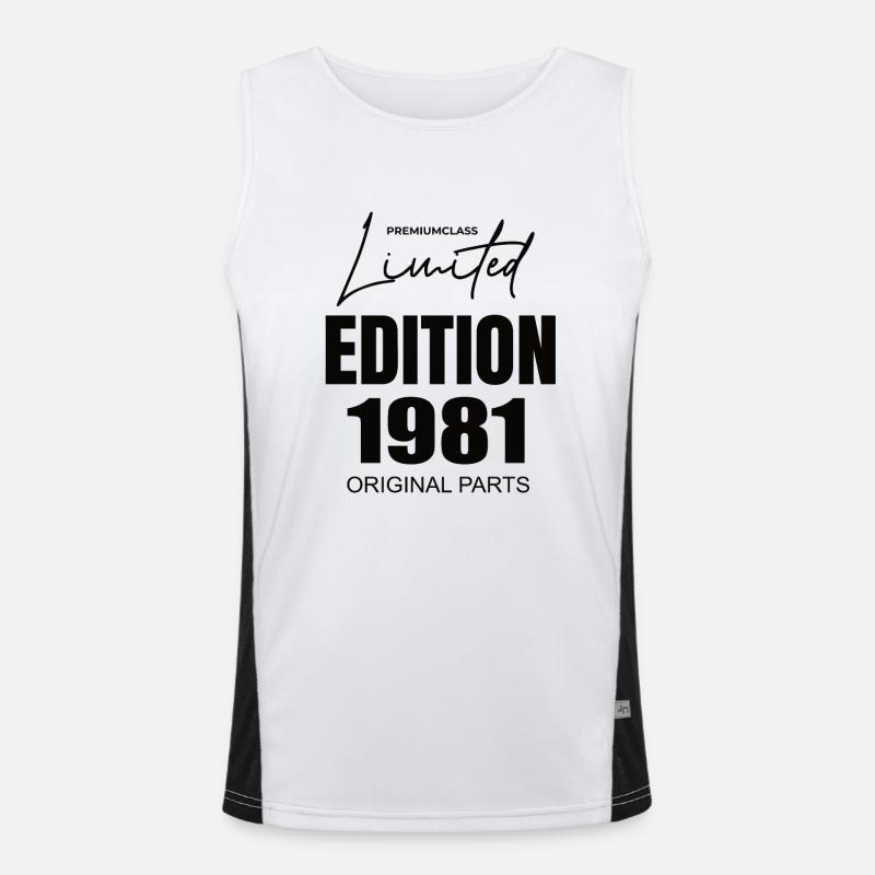 Édition limitée 1981 Débardeur respirant contrasté Homme 