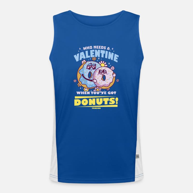 Donut Funktionelles Kontrast-Tank Top für Männer 