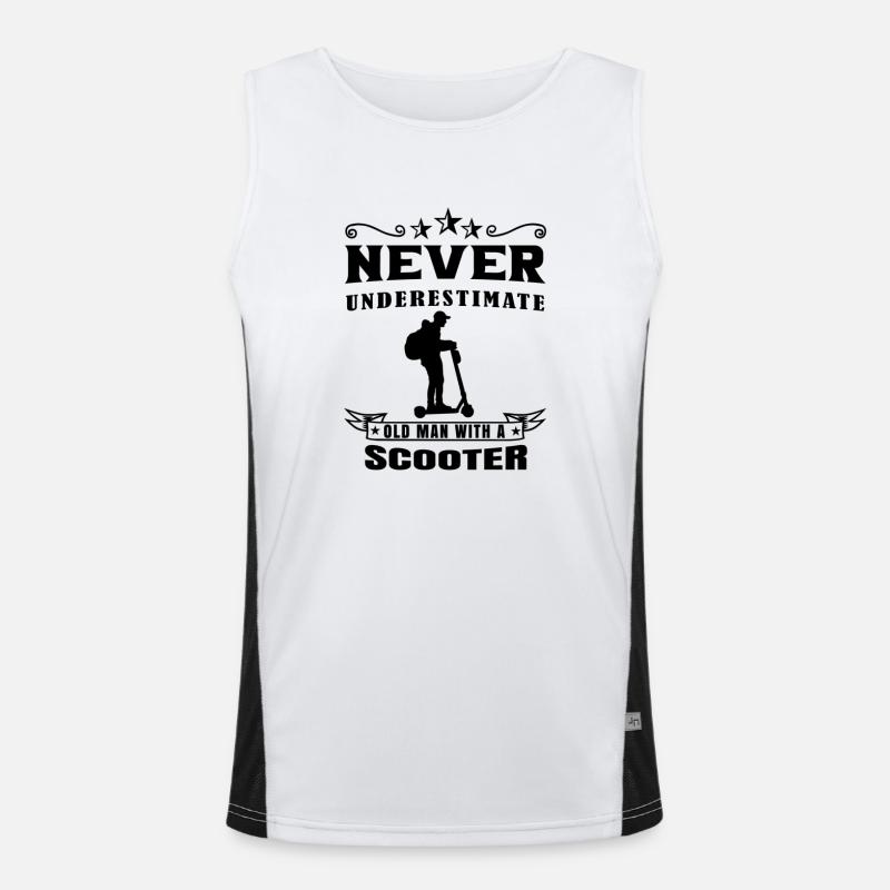 E-Roller E-Scooter Roller Scooter électrique Roller Débardeur respirant contrasté Homme 