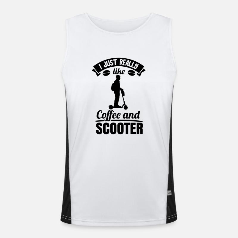 E-Roller E-Scooter Roller Scooter électrique Roller Débardeur respirant contrasté Homme 