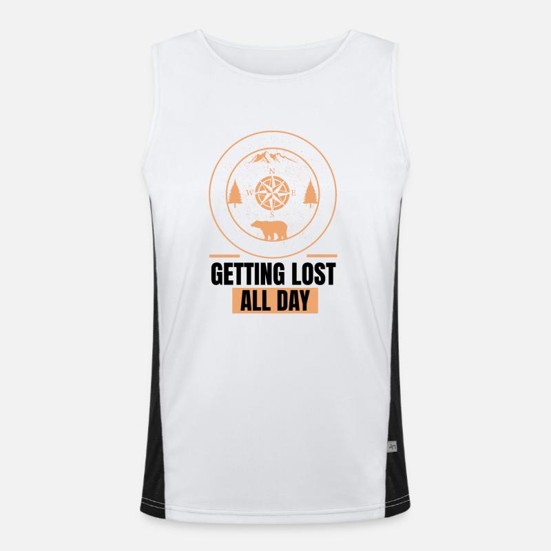 Wanderer Funktionelles Kontrast-Tank Top für Männer 