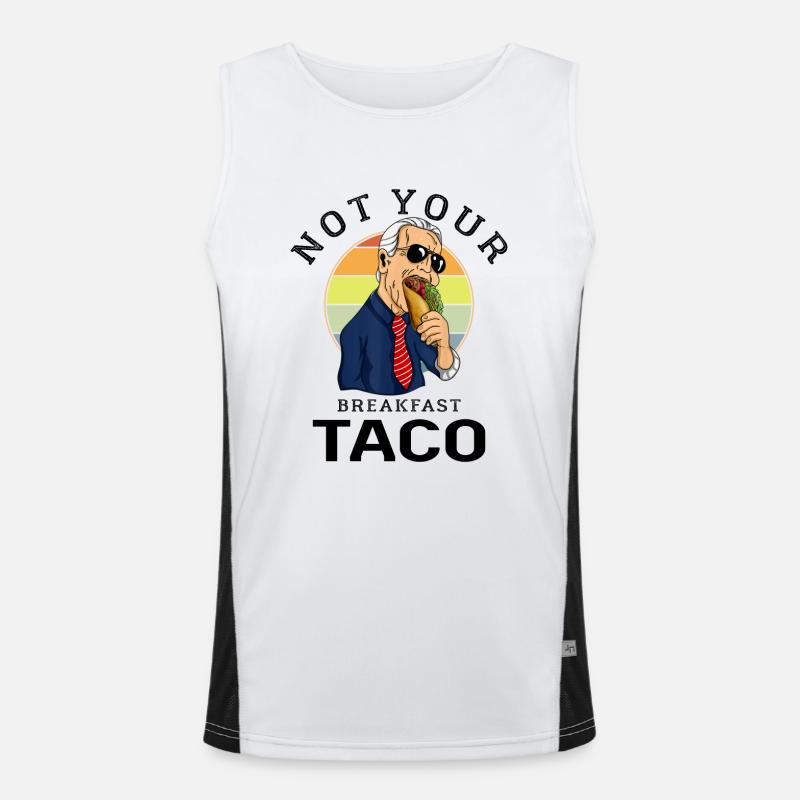Not Your Breakfast Taco Funny Jill Breakfast Taco Débardeur respirant contrasté Homme 