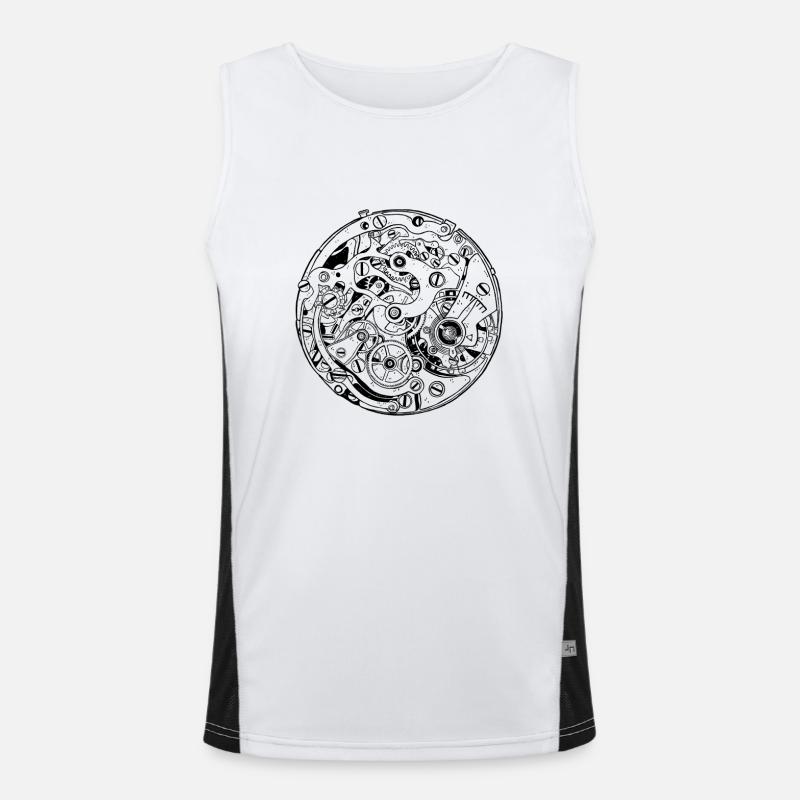 Movement Clock Mechanics Men's Functional Contrast Tank Top 