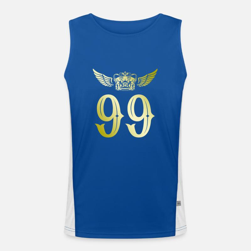 99 Number crown Men's Functional Contrast Tank Top 