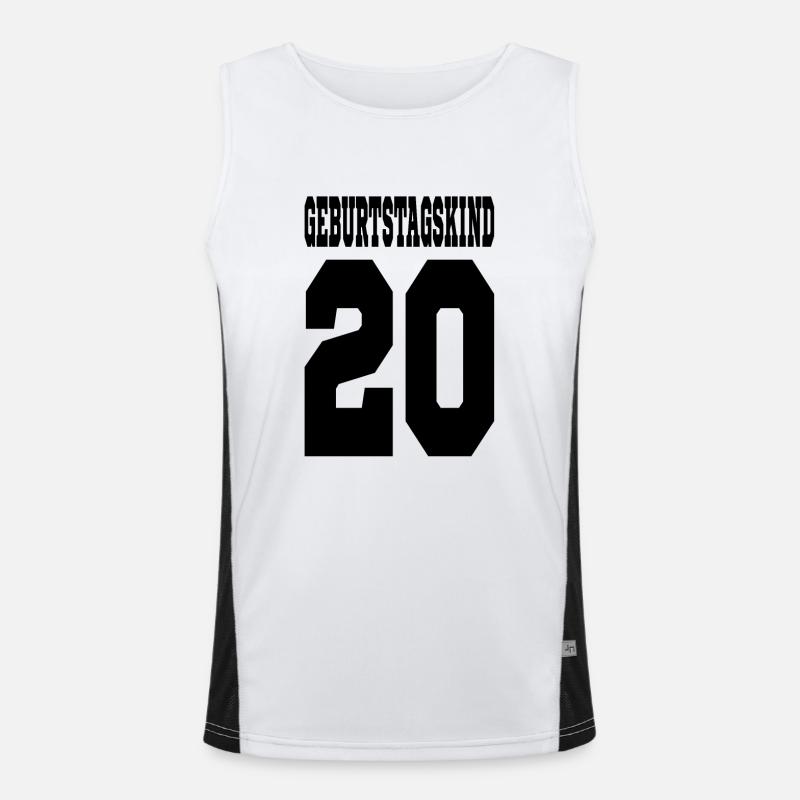 20. Geburtstag Geschenk Zwanzig 20 Jahre Funktionelles Kontrast-Tank Top für Männer 