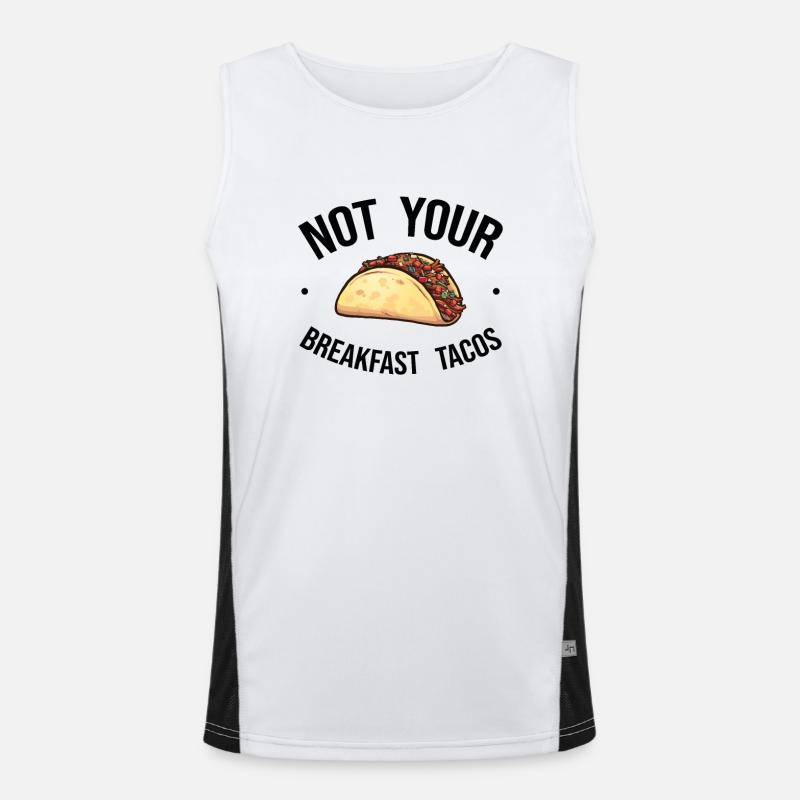Nicht dein Frühstücks-Taco Funktionelles Kontrast-Tank Top für Männer 