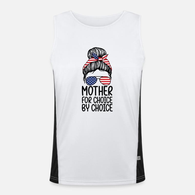Mutter für Wahl durch Wahl Funktionelles Kontrast-Tank Top für Männer 