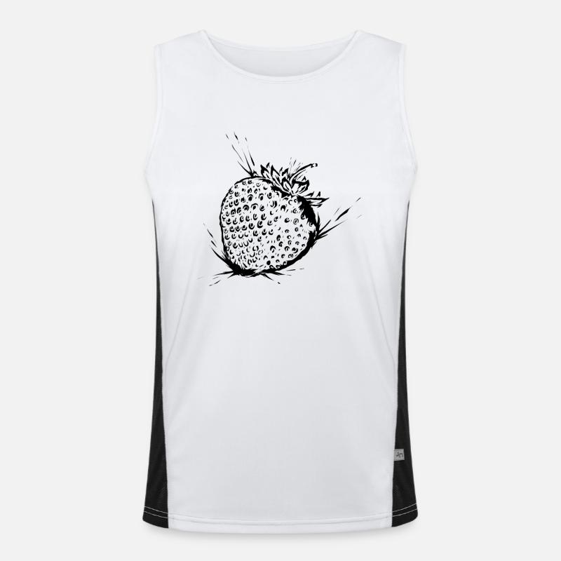 Strawberry Men's Functional Contrast Tank Top 
