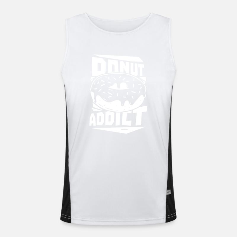 Donut Funktionelles Kontrast-Tank Top für Männer 