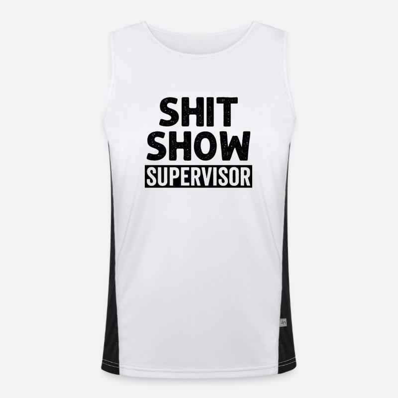 Shit Show Supervisor Funktionelles Kontrast-Tank Top für Männer 