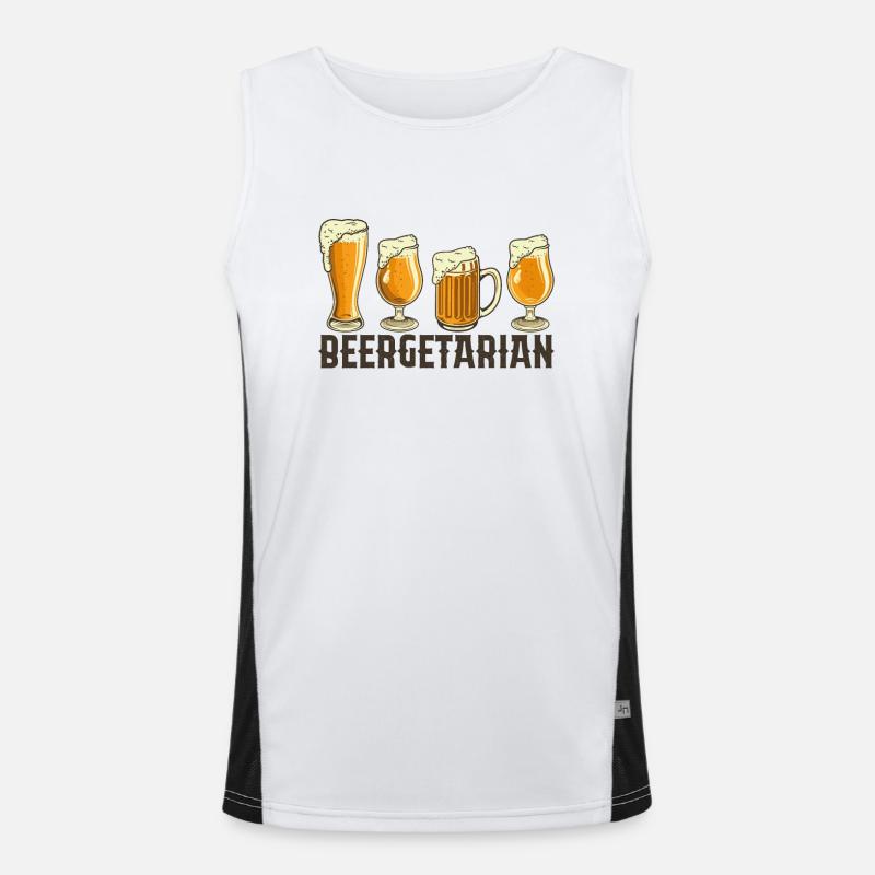Beergitarian Men's Functional Contrast Tank Top 