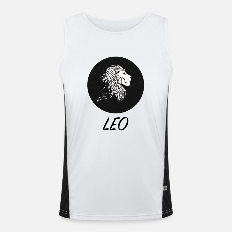 Signe du zodiaque Leo Star Constellation Débardeur respirant contrasté Homme 