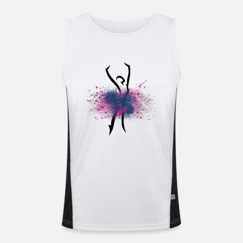 Dancer (2) Men's Functional Contrast Tank Top 
