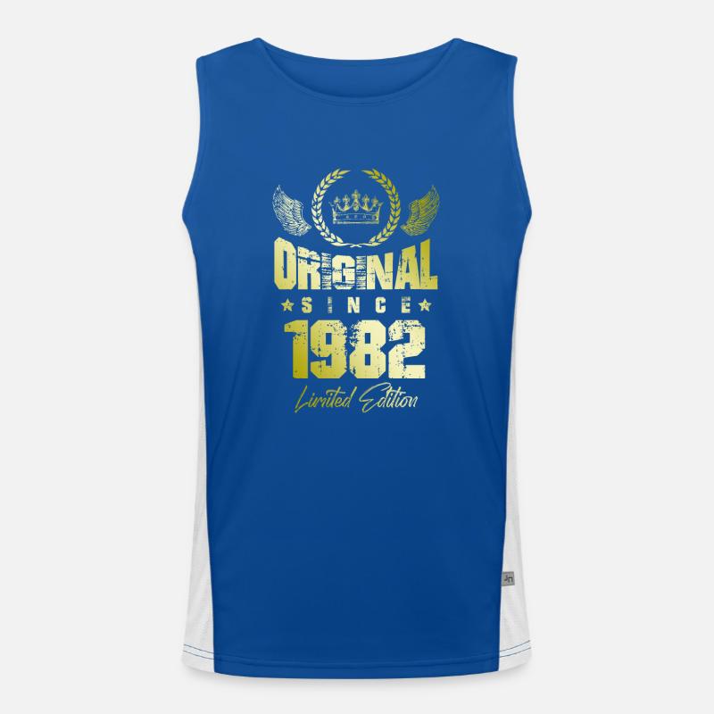 1982 limited edition Funktionelles Kontrast-Tank Top für Männer 