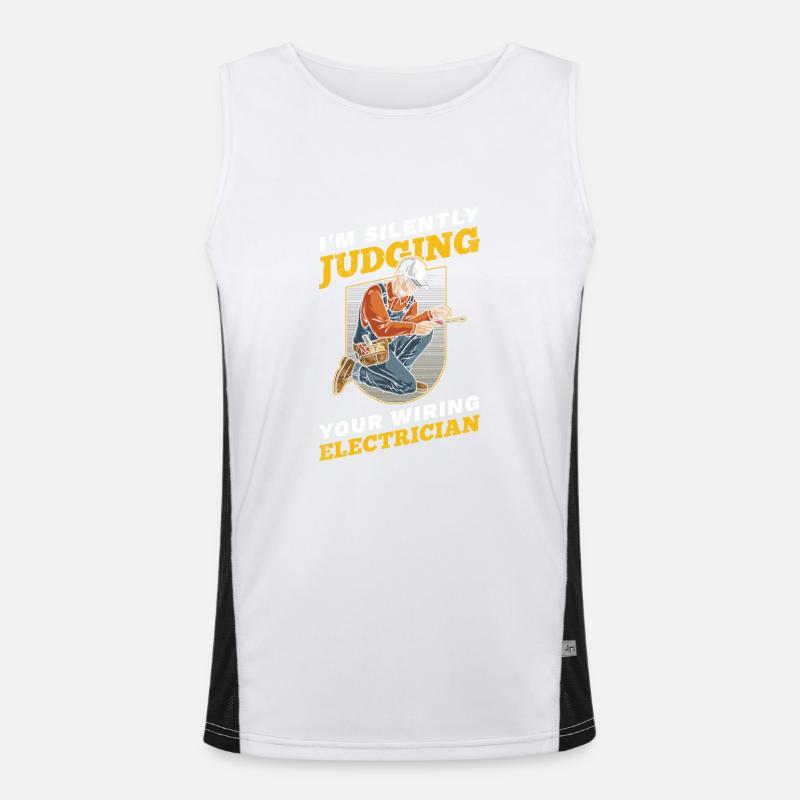 I silently judge your Men's Functional Contrast Tank Top 