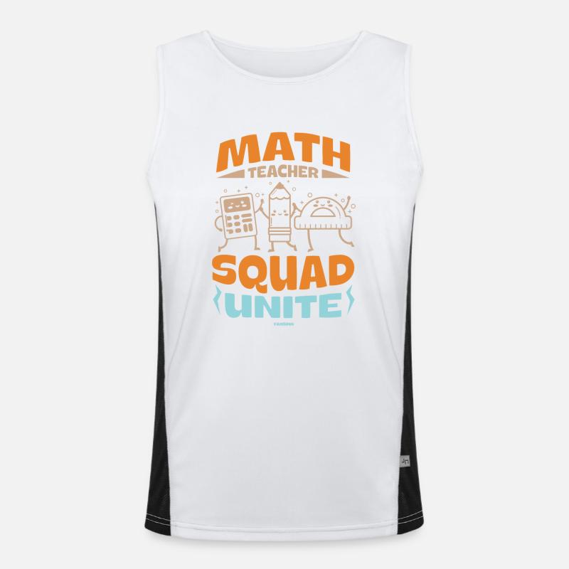 Mathématiques Math Mathématicien Math Professeur Cadeau Débardeur respirant contrasté Homme 