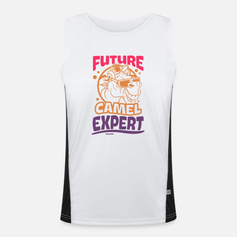 Future Camel Expert Funktionelles Kontrast-Tank Top für Männer 