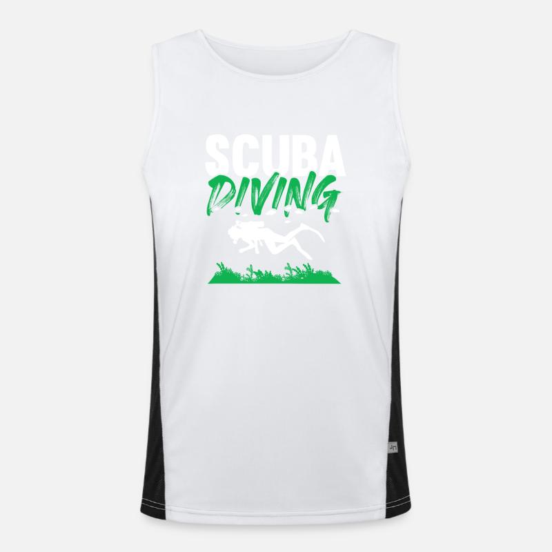 scuba diving Men's Functional Contrast Tank Top 