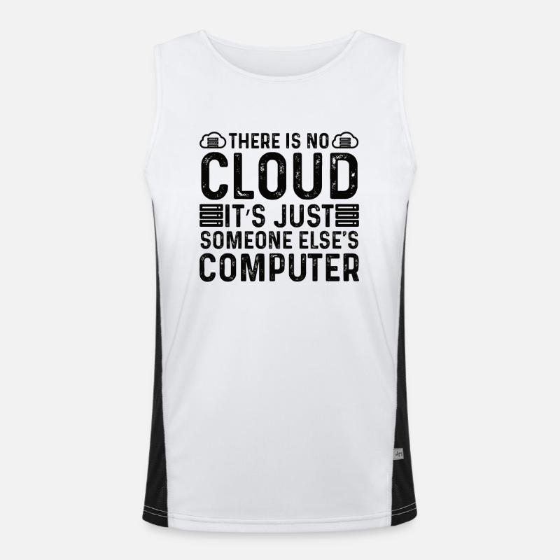 Cloud Programmer Computer Scientist IoT Cybersecurity Men's Functional Contrast Tank Top 