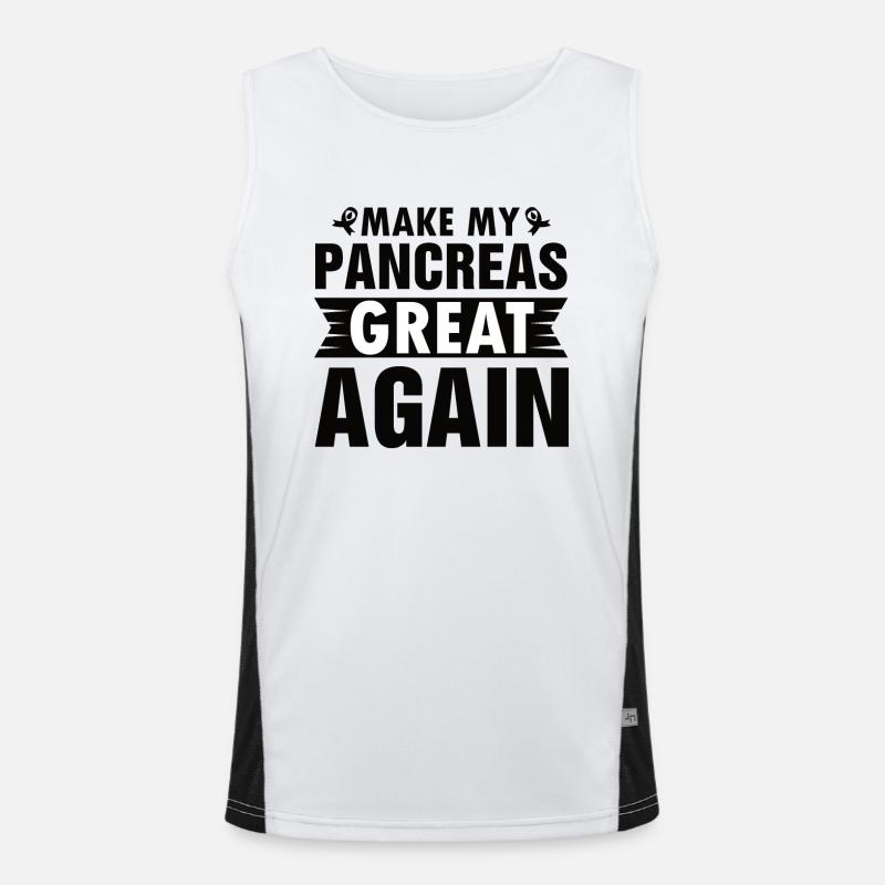 MAKING MY PANCREAS GREAT AGAIN Men's Functional Contrast Tank Top 