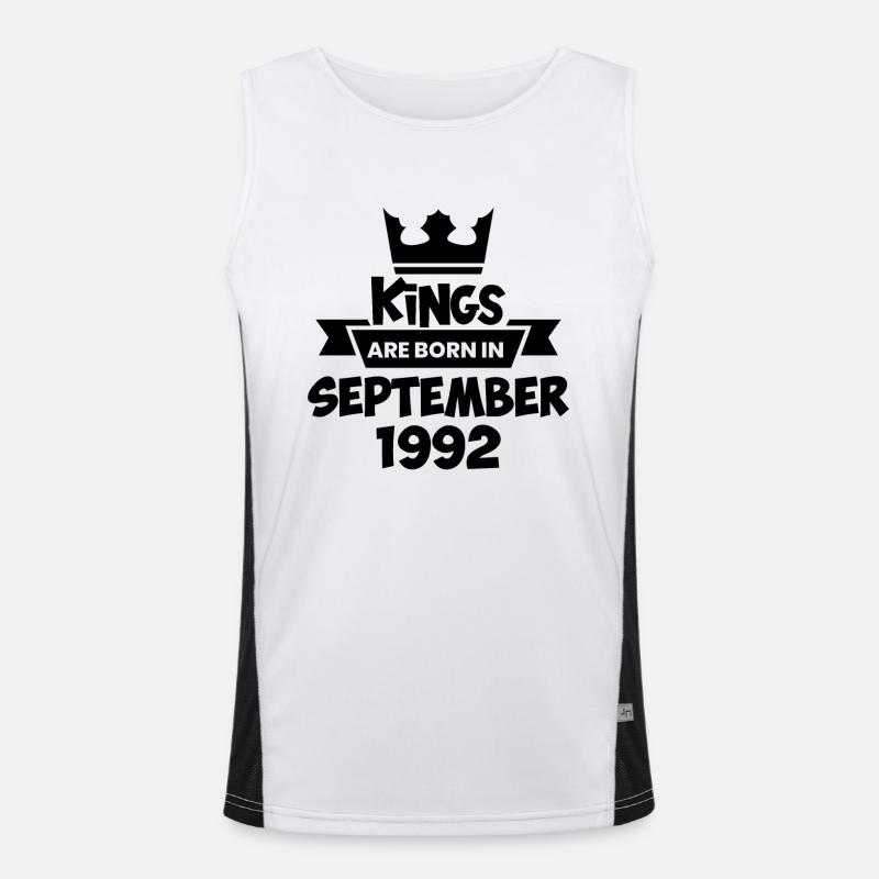 September 1992 - 30th birthday gift. Awesome. Men's Functional Contrast Tank Top 