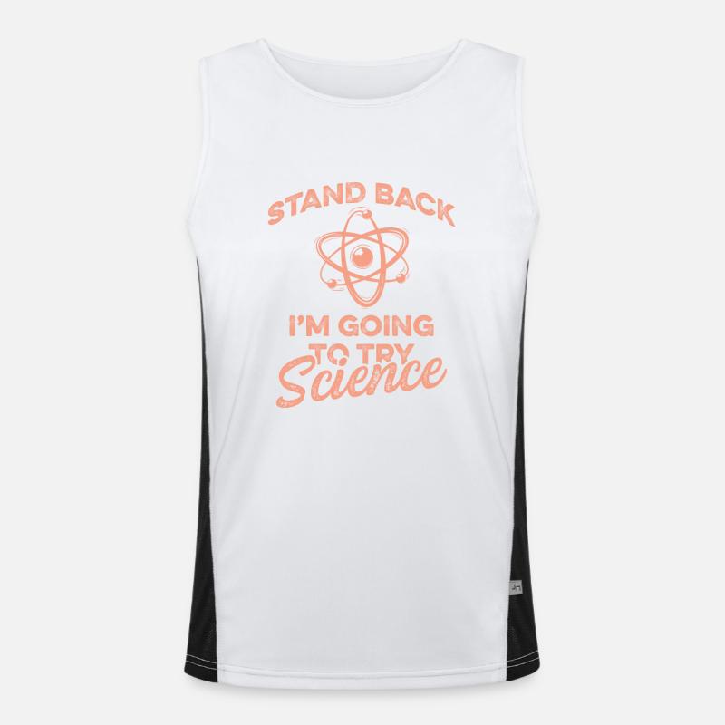 science atom Men's Functional Contrast Tank Top 