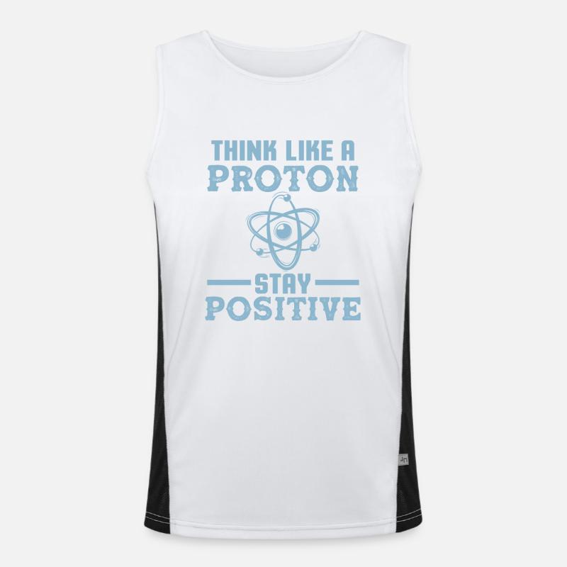 proton Atom wissenschaft Funktionelles Kontrast-Tank Top für Männer 