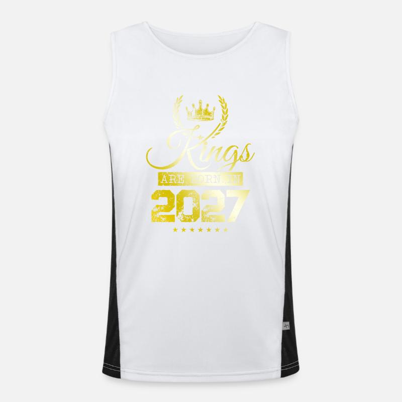 kings are born 2027 Men's Functional Contrast Tank Top 