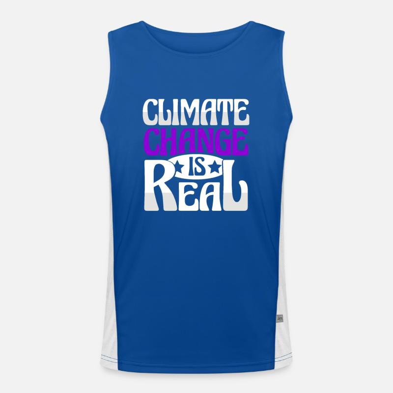 climate change protection Men's Functional Contrast Tank Top 
