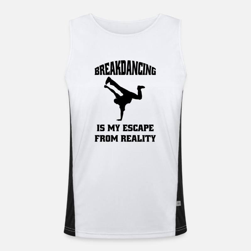 Breakdance Dance Sport Dancer Gift Dancing Men's Functional Contrast Tank Top 