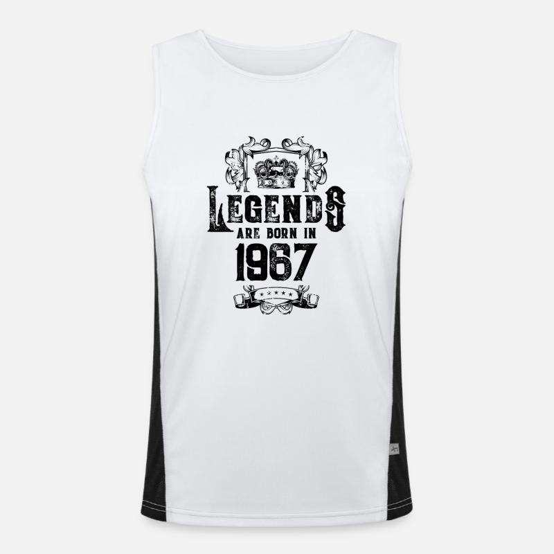 1967 legends geburtstag Funktionelles Kontrast-Tank Top für Männer 