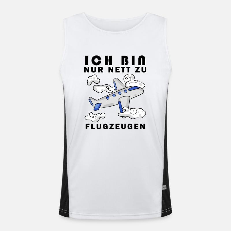 Modellflug Pilot Modellbau Flugzeug Modellbauer Funktionelles Kontrast-Tank Top für Männer 