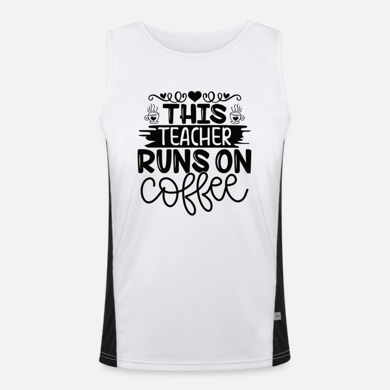 Teacher Learning Teaching Kindergarten Student School Men's Functional Contrast Tank Top 