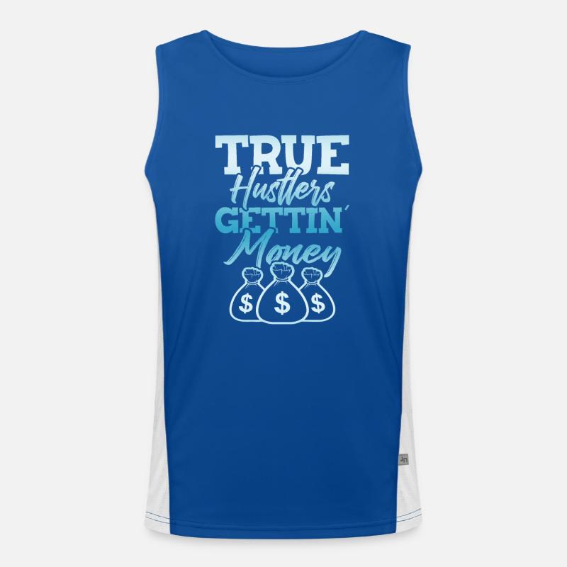 true hustle Men's Functional Contrast Tank Top 