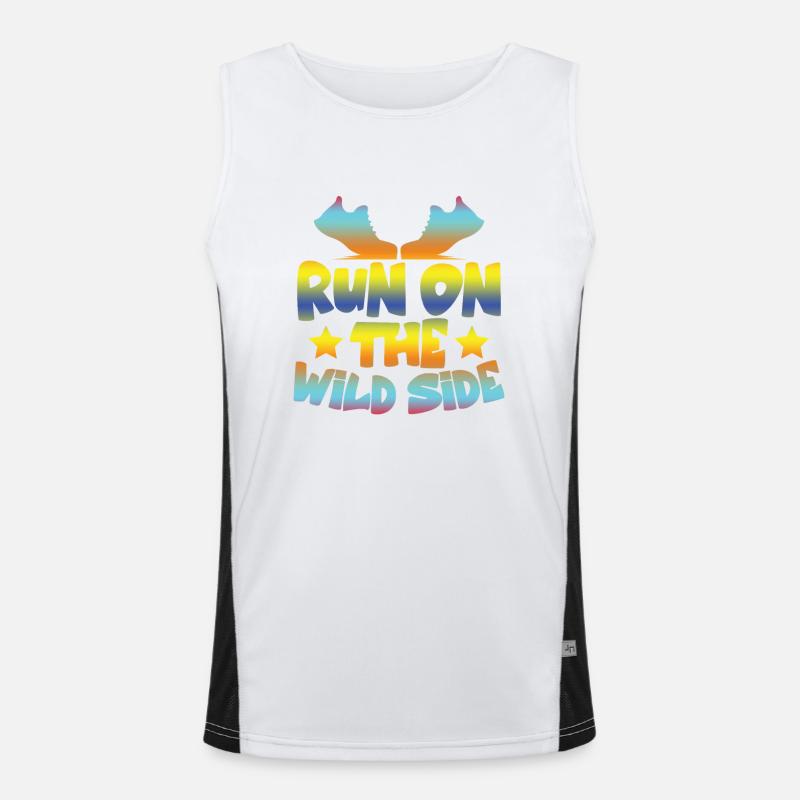 running wild side Men's Functional Contrast Tank Top 