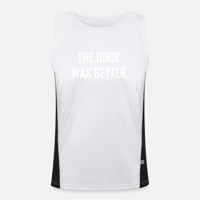 The Book Was Better Funktionelles Kontrast-Tank Top für Männer 