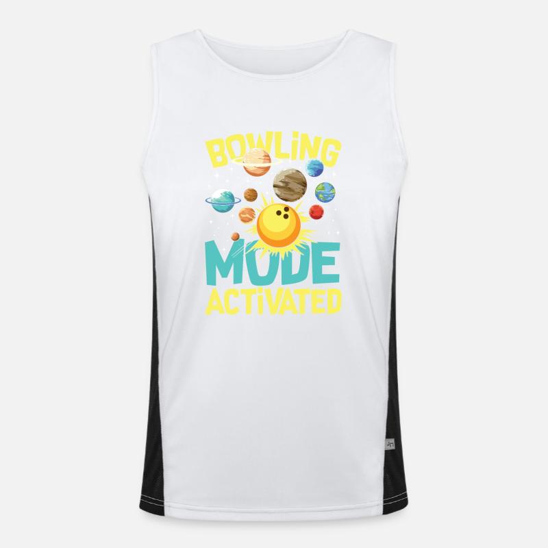 Bowling Mode Activated Funktionelles Kontrast-Tank Top für Männer 