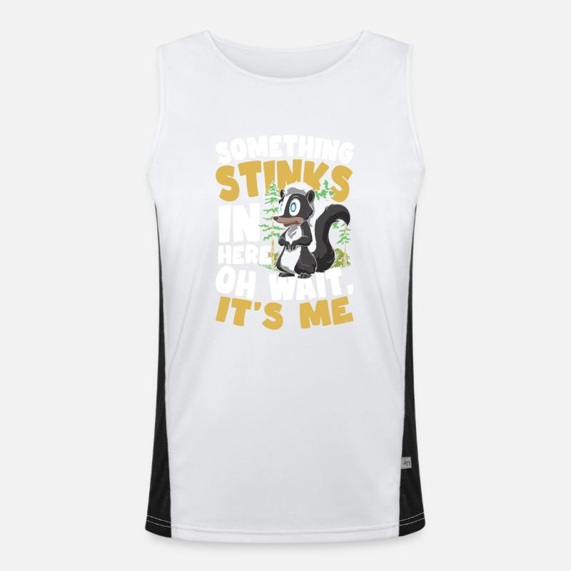 Something Stinks In Here Oh Wait It's Me Funktionelles Kontrast-Tank Top für Männer 