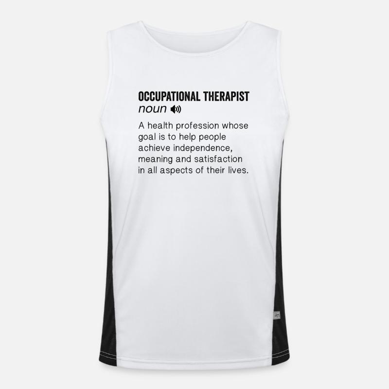 Occupational Therapy Occupational Therapist Men's Functional Contrast Tank Top 