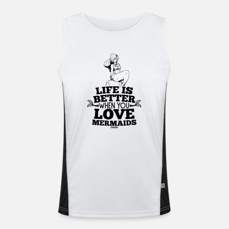 Sirène plongée en mer Débardeur respirant contrasté Homme 