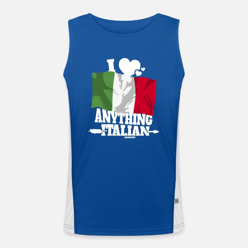 Italy Men's Functional Contrast Tank Top 
