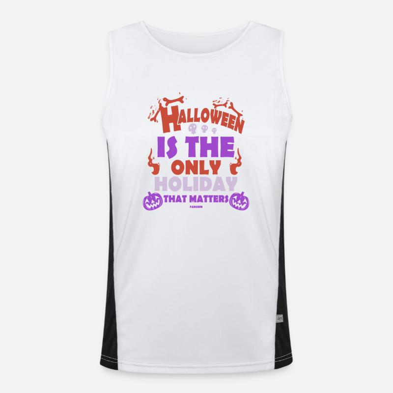 Halloween Party Design Men's Functional Contrast Tank Top 
