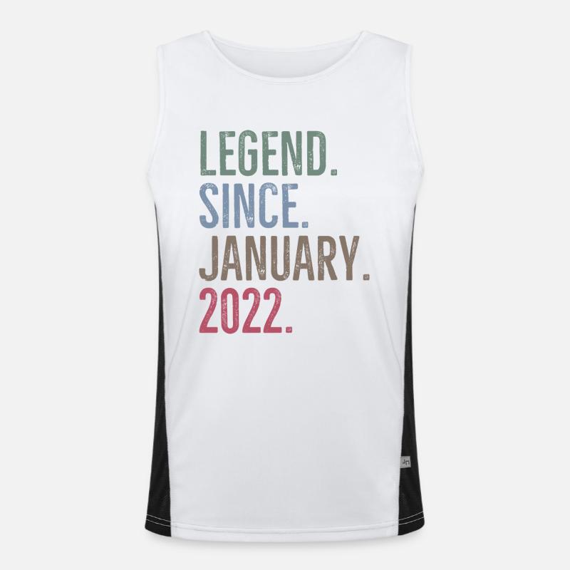 Legend Since January 2022 Men's Functional Contrast Tank Top 