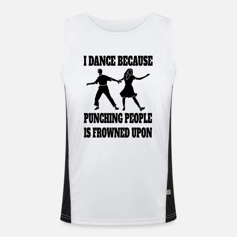 Dancing Sport Hobby Dancer Gift Dance Sport Men's Functional Contrast Tank Top 