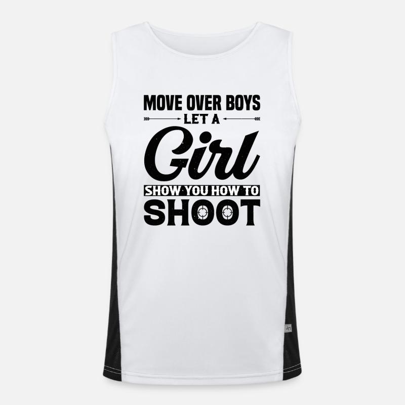 Archery - Bow Hunter Design Archery Arrow Men's Functional Contrast Tank Top 